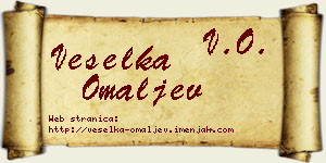 Veselka Omaljev vizit kartica
